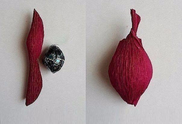 Двухцветная розa из бумаги: красивая идея для творчества