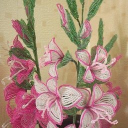 ​Гладиолус из бисера