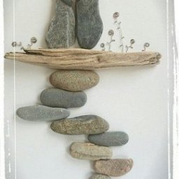 ​Картины из гальки о любви: идеи для творчества