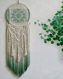 ​Красивое панно в технике макраме