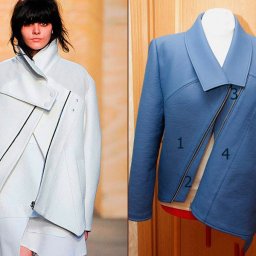 ​Молния в косом срезе укреплённом долевиком