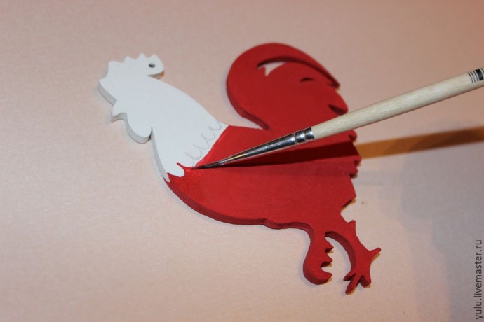 Петушки из фанерных заготовок