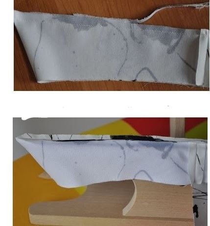 Воротник с одним швом