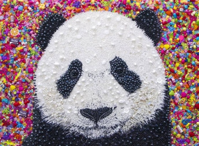 Невероятные картины из бисера, бусин и пуговиц