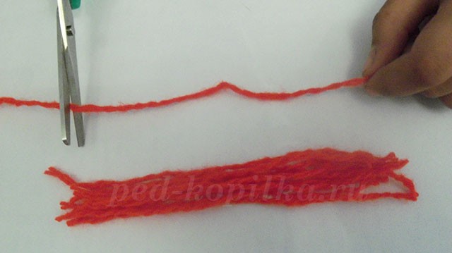 Тюльпан из ниток Тюльпан из ниток