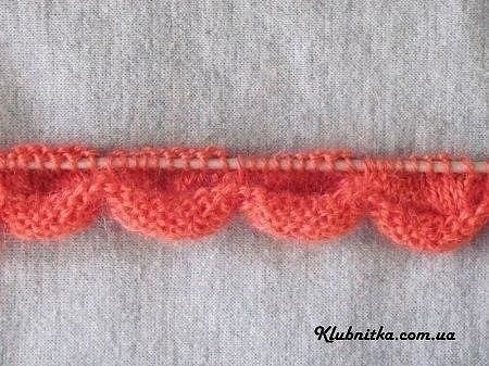 Цветок спицами