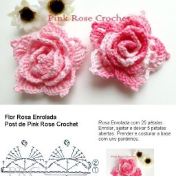 Розы крючком