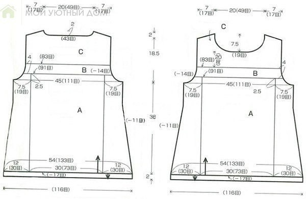 ​Летняя майка спицами