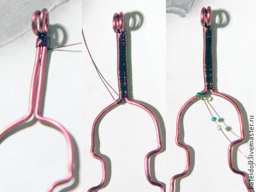 Украшение-скрипка из проволоки Украшение-скрипка из проволоки