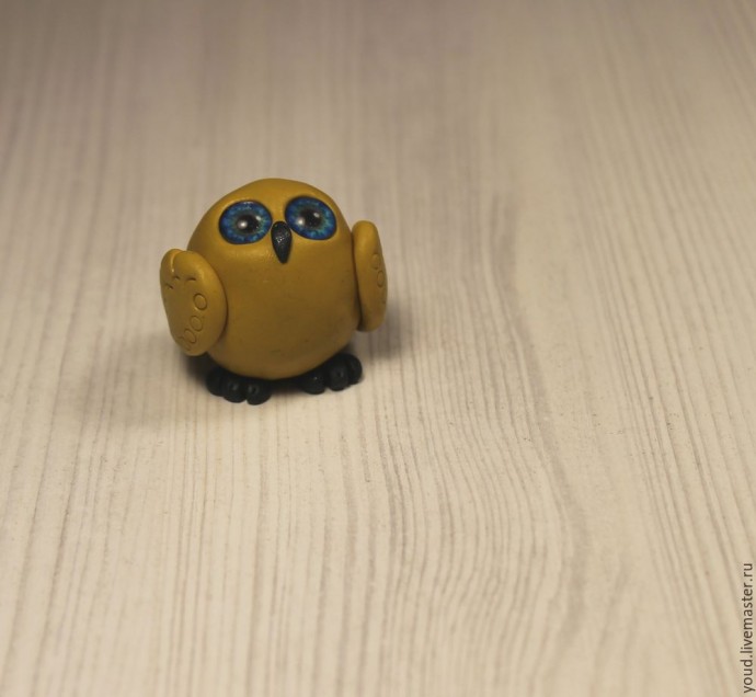 Совёнок из полимерной глины Совёнок из полимерной глины