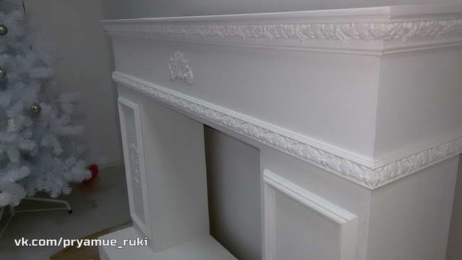 Белый фальш-камин