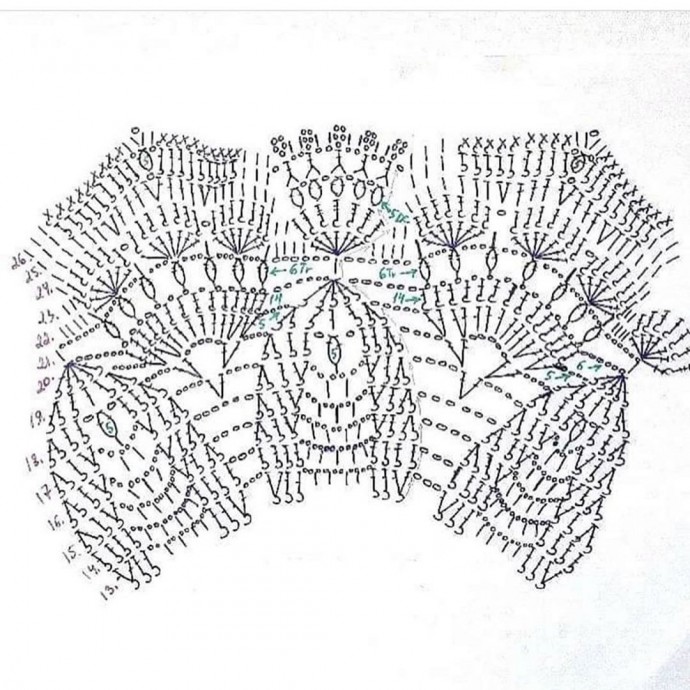 Салфетка крючком