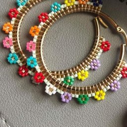 Сережки из бисера