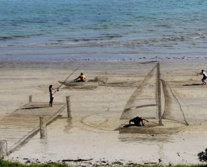 Рисунки на песке Рисунки на песке