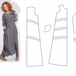 Выкройка платья в стиле бохо