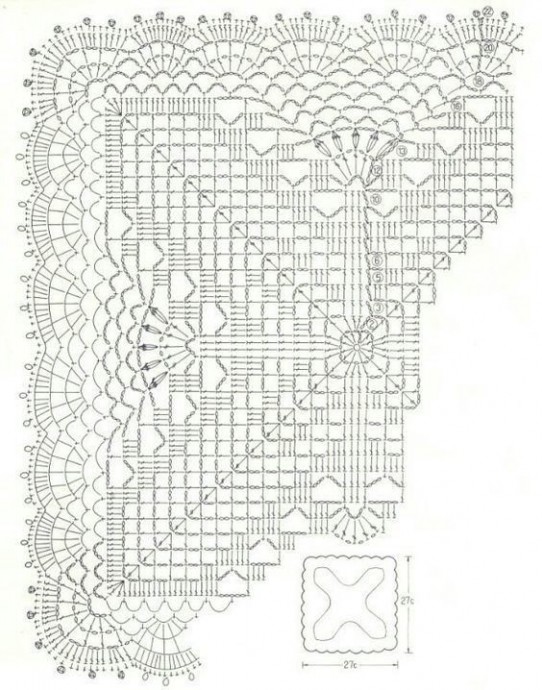 Ажурные квадратные мотивы