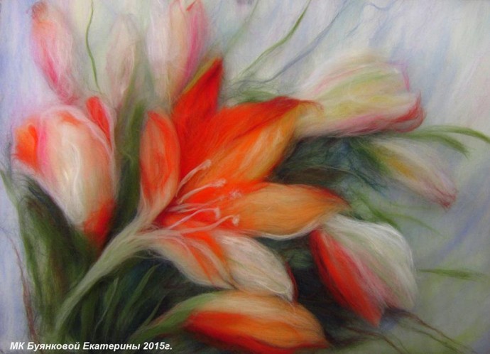 Картины шерстью: идеи для вдохновения