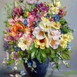 Непередаваемая роскошь вышивки атласными лентами: изумительные букеты для творческого вдохновения