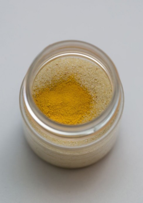 Как покрасить манку для цветочных тычинок