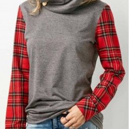 Кофточки с клетчатыми деталями: идеи переделки