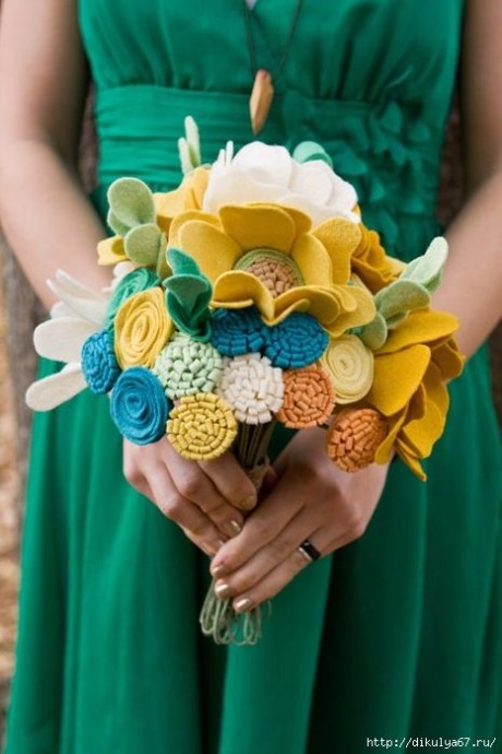 Нежное очарование цветов из фетра