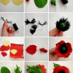 Нежные цветочки из фоамирана