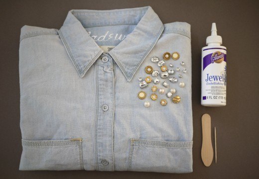 Оригинальное украшение воротника