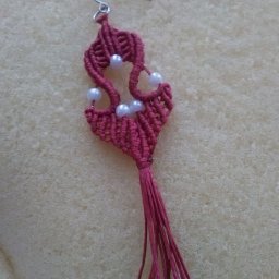 Плетем серьги "Лира" в технике макраме