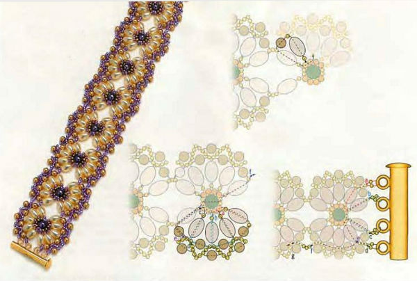 Плетение невероятно красивых браслетов из бисера