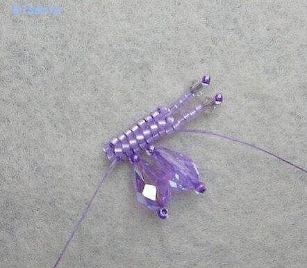 Восхитительная бабочка из бисера и бусин: мастер-класс