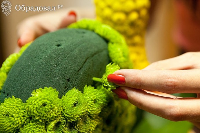 Цветочная улитка к празднику