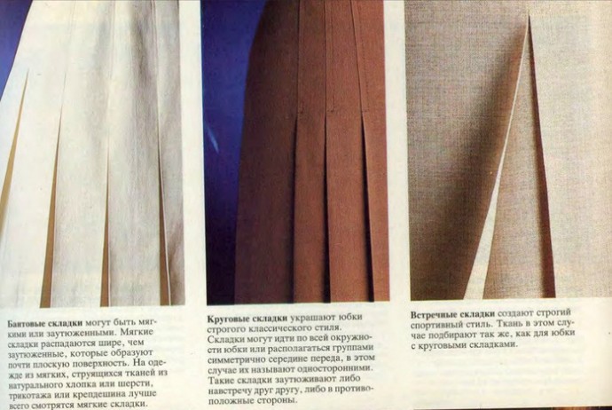 Как правильно формировать складки