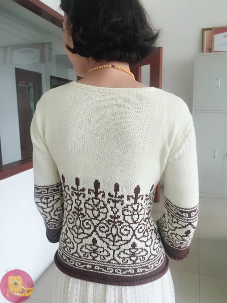 Красивый узор для джемпера или топа