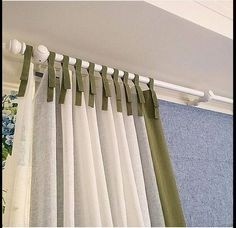 Шторы на завязках вместо петель