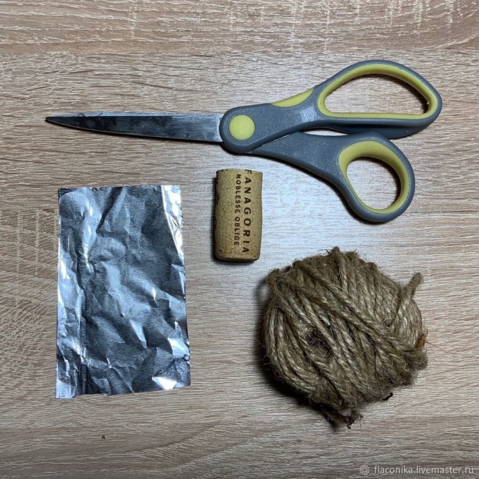 Масляная свеча с декором