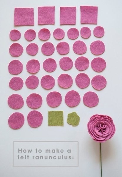 Приближаем весну с таким ярким букетом из фетра