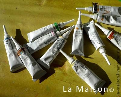 Роспись старой шкатулки