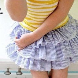 Юбка с оборочками