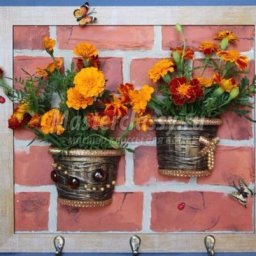 Ключница с кашпо