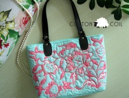 Летняя сумка в технике аппликации