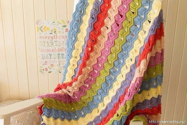 ​Очень интересный узор крючком