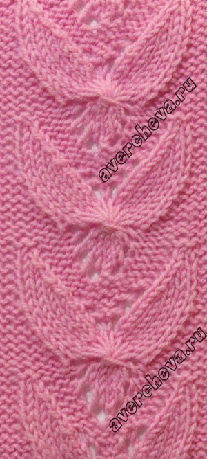 Оригинальные ажурные узоры спицами