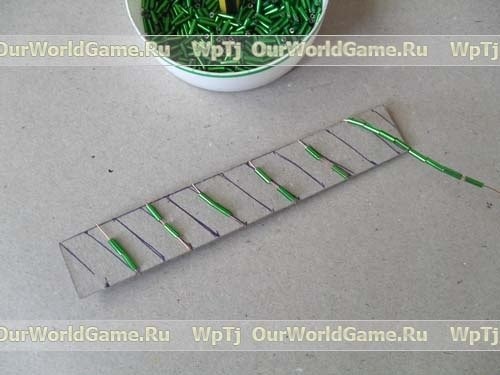 Роскошная ёлочка из бисера