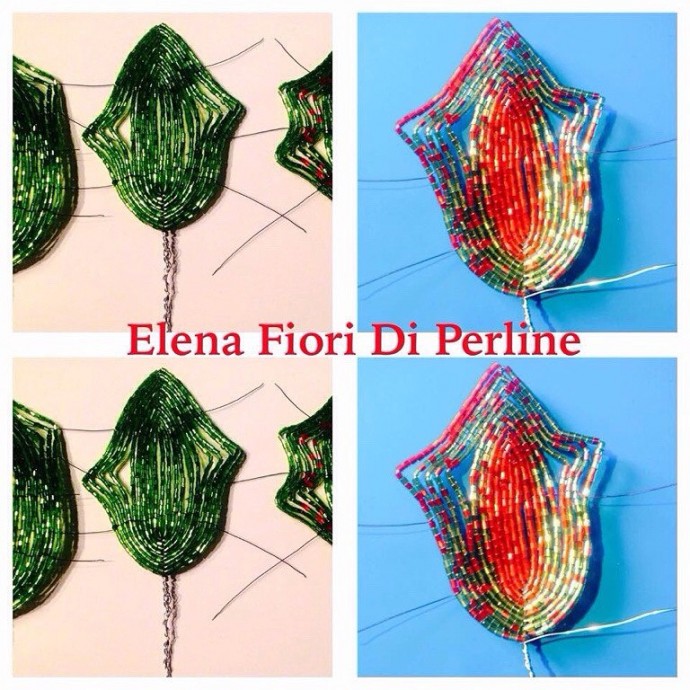 Рождественская звезда из бисера