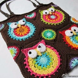 Сумка-авоська с совами