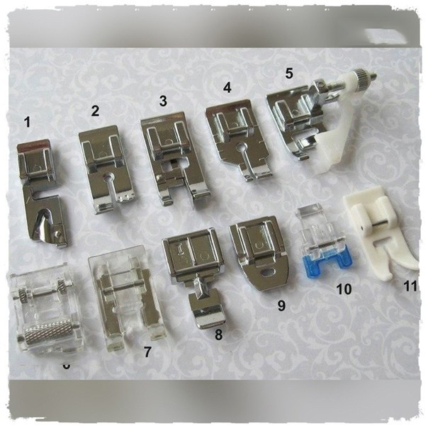 Прижимные лапки для швейной машинки и их разновидности и назначение
