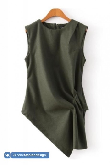 Красивые блузы ассиметричного кроя: идеи