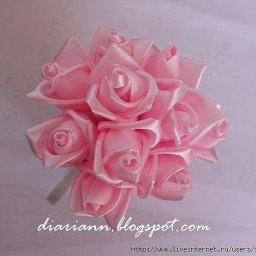 Роза из атласной ленты: мастер-класс
