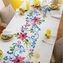 Узоры для вышивки скатертей и салфеток