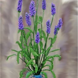 Лаванда из бисера